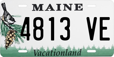 ME license plate 4813VE