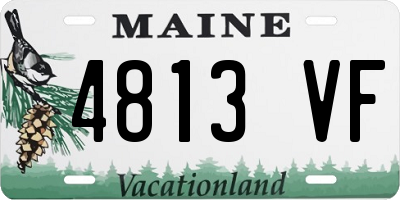 ME license plate 4813VF