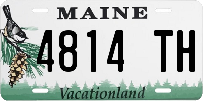 ME license plate 4814TH