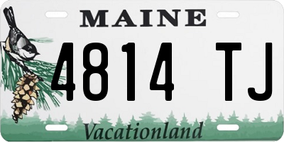 ME license plate 4814TJ
