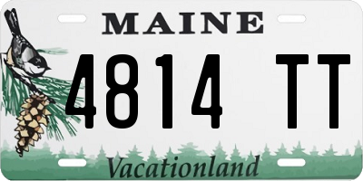ME license plate 4814TT