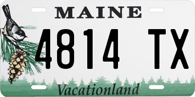ME license plate 4814TX