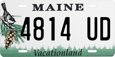 ME license plate 4814UD