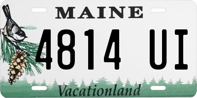 ME license plate 4814UI