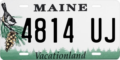 ME license plate 4814UJ