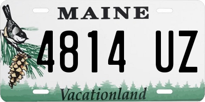 ME license plate 4814UZ