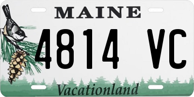 ME license plate 4814VC