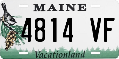 ME license plate 4814VF