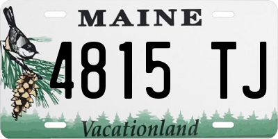ME license plate 4815TJ