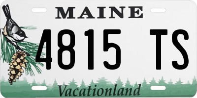 ME license plate 4815TS