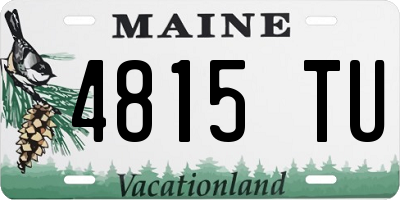 ME license plate 4815TU