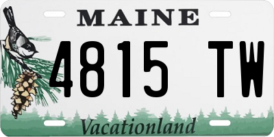 ME license plate 4815TW