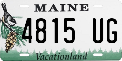 ME license plate 4815UG