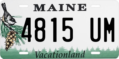 ME license plate 4815UM