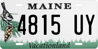 ME license plate 4815UY