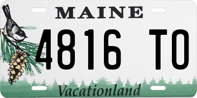 ME license plate 4816TO