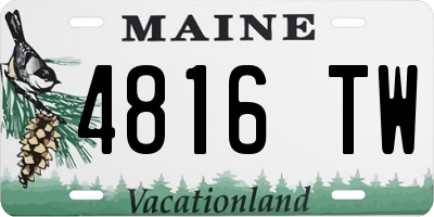 ME license plate 4816TW