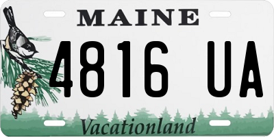 ME license plate 4816UA