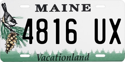 ME license plate 4816UX