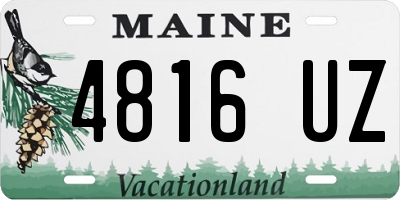 ME license plate 4816UZ