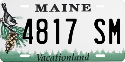 ME license plate 4817SM