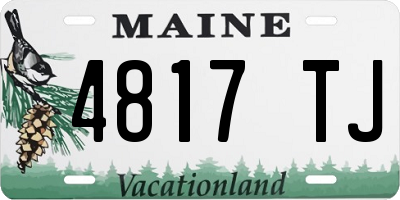 ME license plate 4817TJ