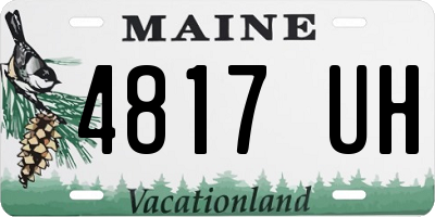 ME license plate 4817UH