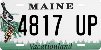 ME license plate 4817UP