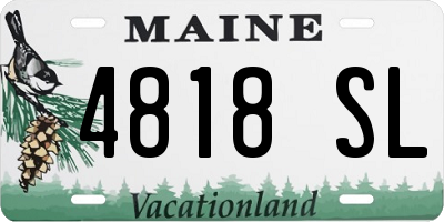 ME license plate 4818SL