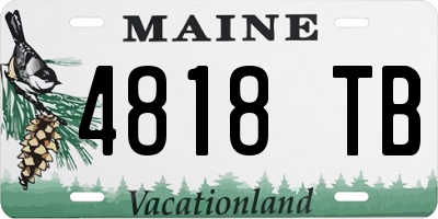 ME license plate 4818TB