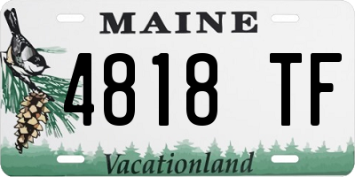 ME license plate 4818TF