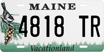 ME license plate 4818TR