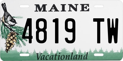 ME license plate 4819TW