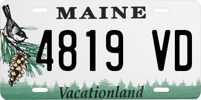 ME license plate 4819VD