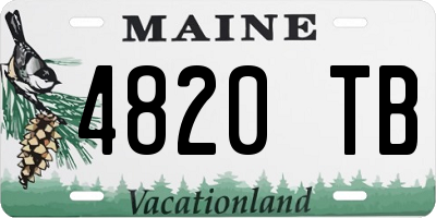 ME license plate 4820TB