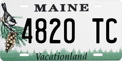 ME license plate 4820TC