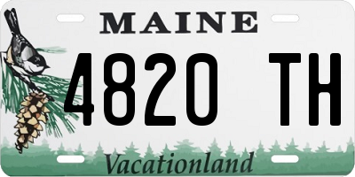 ME license plate 4820TH