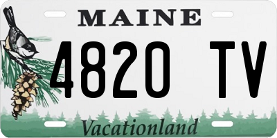 ME license plate 4820TV