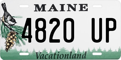 ME license plate 4820UP