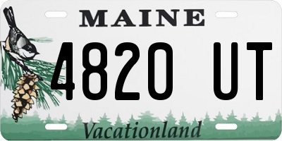 ME license plate 4820UT