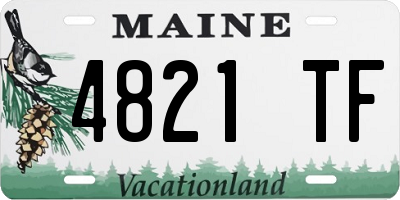 ME license plate 4821TF
