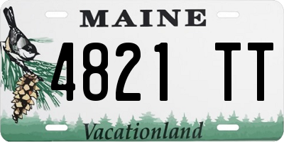 ME license plate 4821TT