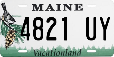 ME license plate 4821UY