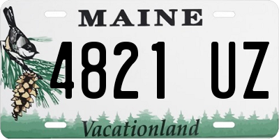 ME license plate 4821UZ