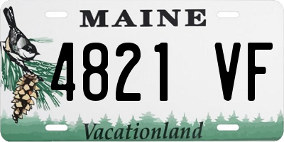 ME license plate 4821VF
