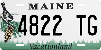 ME license plate 4822TG