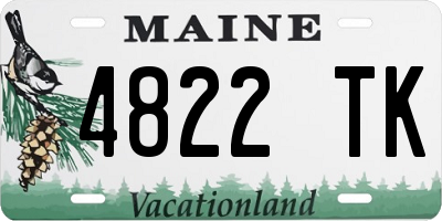 ME license plate 4822TK