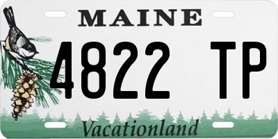 ME license plate 4822TP