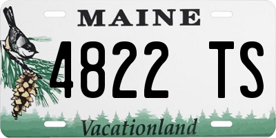ME license plate 4822TS