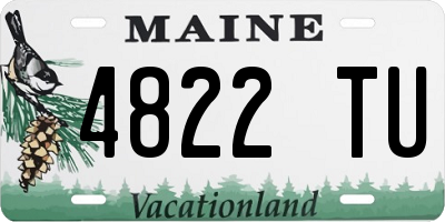 ME license plate 4822TU